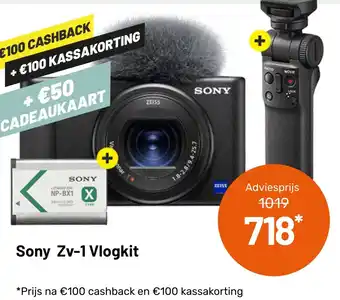 Kamera Express Sony Zv-1 Vlogkit aanbieding