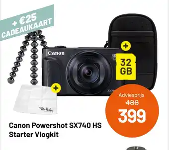 Kamera Express Canon Powershot SX740 HS Starter Vlogkit aanbieding