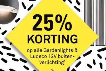 Karwei op alle Gardenlights & Ludeco 12V buiten- verlichting aanbieding