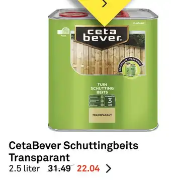 Karwei CetaBever Schuttingbeits Transparant aanbieding