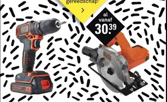 Karwei Black+Decker elektrisch (tuin) gereedschap' aanbieding