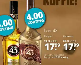 Mitra Licor 43 original of chocolate aanbieding