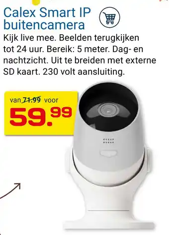 Kluswijs Calex Smart IP buitencamera aanbieding