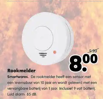 Plentyparts Rookmelder smartwares aanbieding