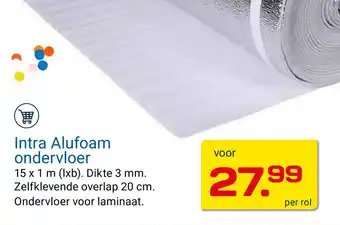 Kluswijs Intra Alufoam ondervloer aanbieding