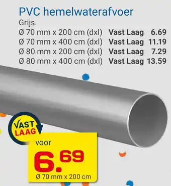 Kluswijs PVC hemelwaterafvoer aanbieding