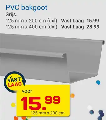 Kluswijs PVC bakgoot aanbieding