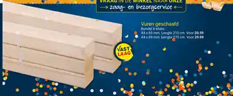 Kluswijs Vuren geschaafd aanbieding