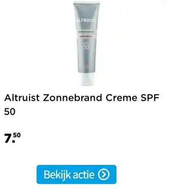 Plein.nl Altruist Zonnebrand Creme SPF 50 aanbieding