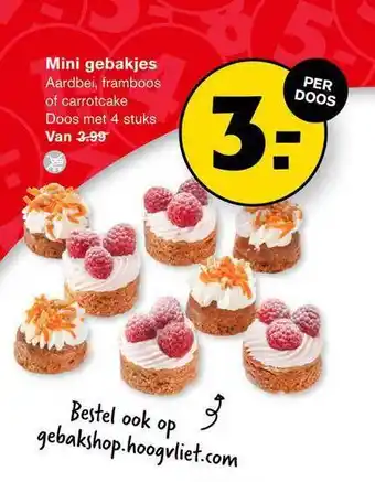 Hoogvliet Mini gebakjes aanbieding