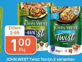 Butlon John west twist tonijn 2 varianten aanbieding