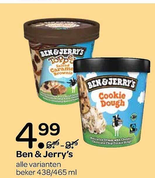 Ben & jerry's aanbieding bij Spar