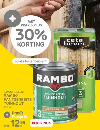 Praxis RAMBO PANTSERBEITS TUINHOUT aanbieding