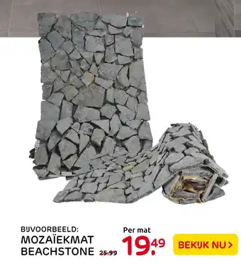 Praxis MOZAÏEKMAT BEACHSTONE aanbieding