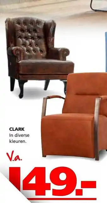 Seats and Sofas Clark fauteuil aanbieding