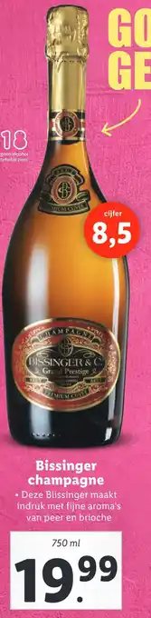 Lidl Bissinger champagne 750ml aanbieding