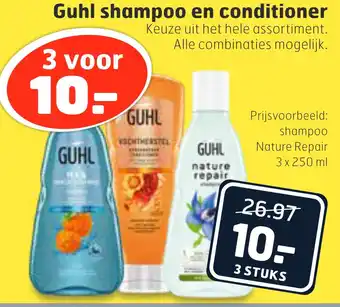 Trekpleister Guhl shampo0 en conditioner aanbieding