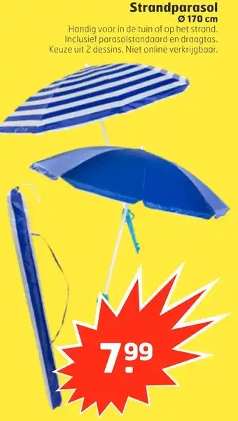 Trekpleister Strandparasol aanbieding