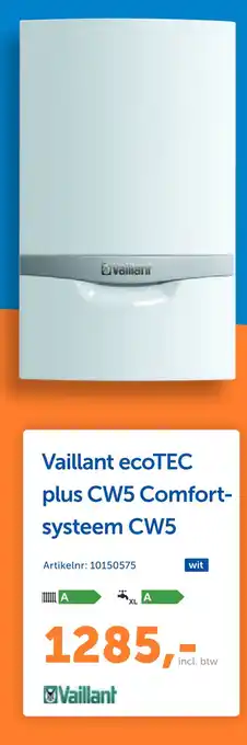 Warmteservice Vaillant ecoTEC plus CW5 Comfort aanbieding