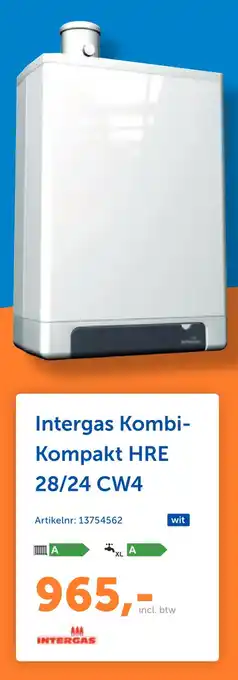 Warmteservice Intergas Kombi- Kompakt HRE 28/24 CW4 aanbieding