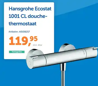 Warmteservice Hansgrohe Ecostat 1001 CL douche- thermostaat aanbieding