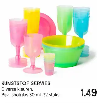 Xenos Kunststof servies aanbieding