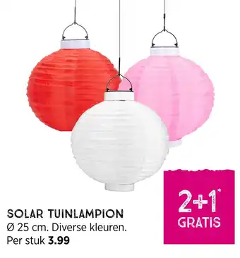 Xenos Solar tuinlampion aanbieding