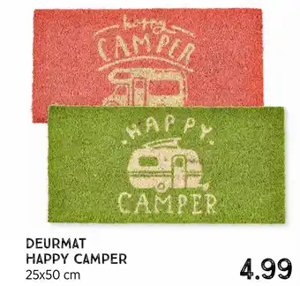 Xenos Deurmat happy camper aanbieding