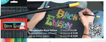 De Verfzaak Kleurpotloden Black Edition aanbieding