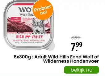 Zooplus Adult Wild Hills Eend Wolt aanbieding