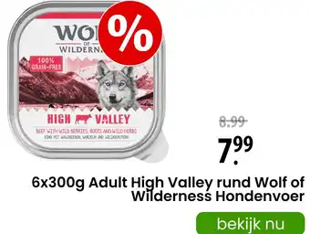 Zooplus Adult High Valley rund Wolf of wilderness Hondenvoer aanbieding