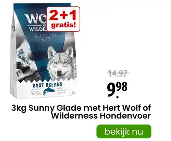 Zooplus Sunny Glade met Hert Wolf of Wilderness aanbieding