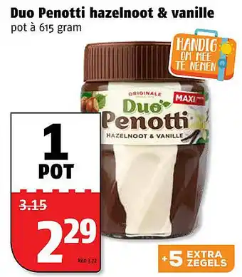 Poiesz Duo Penotti hazelnoot & vanille aanbieding