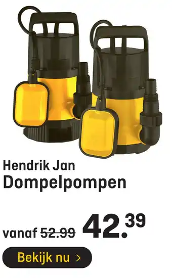 Hubo Hendrik Jân Dompelpompen aanbieding