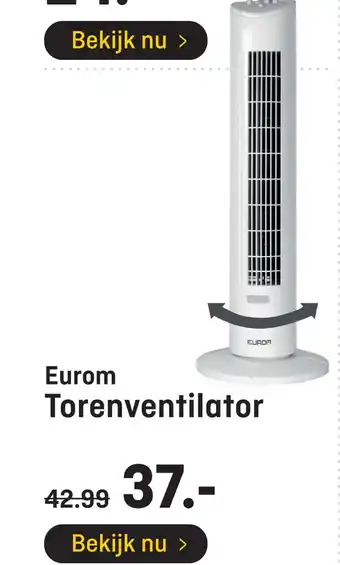 Hubo Eurom Torenventilator aanbieding