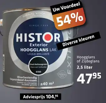 De voordeelmarkt Histor aanbieding