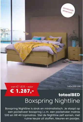 Villa Arena Boxspring Nightline aanbieding