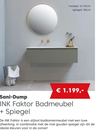 Villa Arena INK Faktor Badmeubel + Spiegel aanbieding