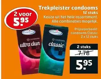 Trekpleister Trekpleister Condooms 12 Stuks aanbieding