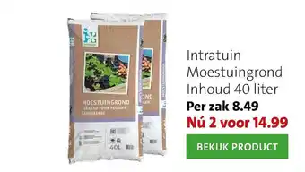 Intratuin Intratuin Moestuingrond Inhoud 40 Liter aanbieding