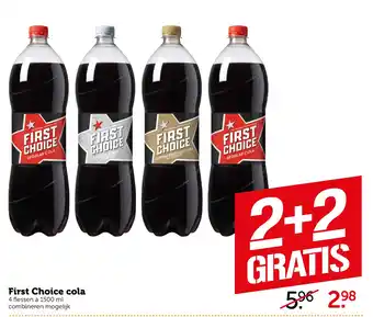 Coop First Choice Cola 1500ml aanbieding