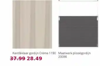 Karwei Kant&klaar gordijn crème 1190 of maatwerk plisségordij n aanbieding