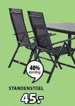 Jysk Standenstoel aanbieding