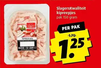 Boni SlagersKwaliteit Kipreepjes 150g aanbieding