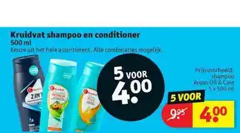 Kruidvat Kruidvat Shampoo En Conditioner 500ml aanbieding