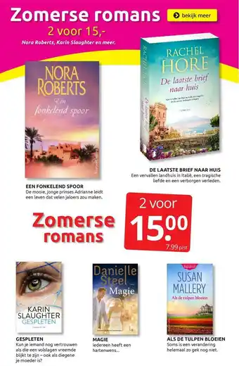 Boekenvoordeel Zomerse Romans aanbieding