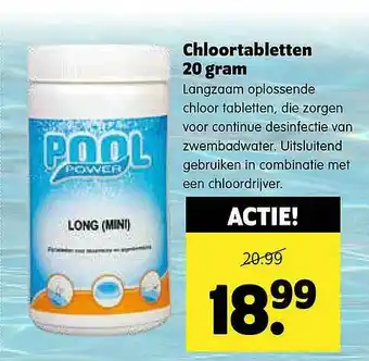 Plentyparts Chloortabletten 20 Gram aanbieding