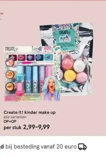 Etos Create It! Kinder Make Up aanbieding