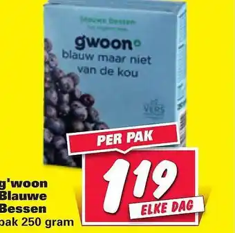 Nettorama G'woon Blauwe Bessen aanbieding