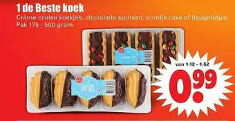 Dirk 1 De Beste Koek Crème Brulee Koekjes, Chocolade Spritsen, Pondje Cake Of Deugnietjes aanbieding